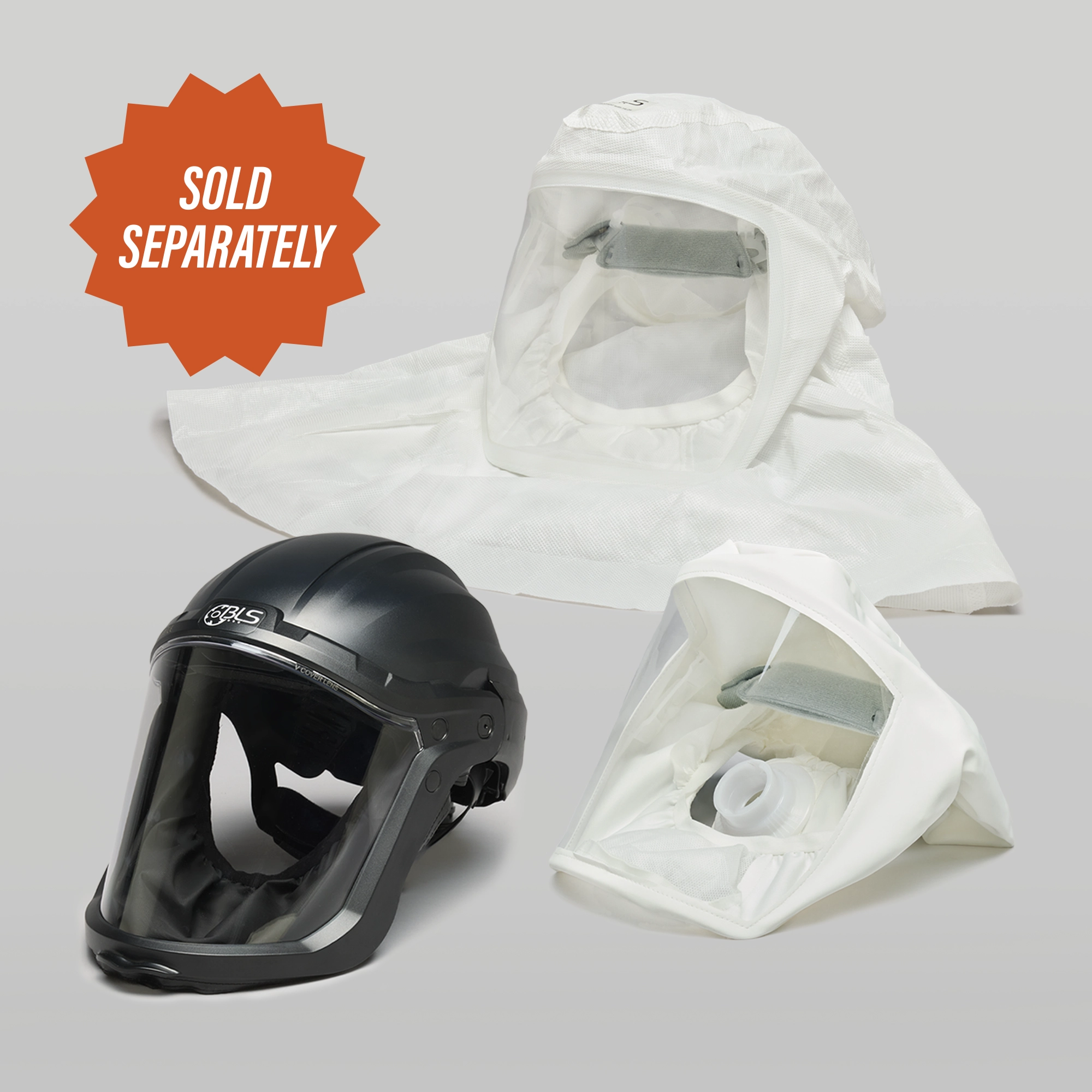 Combination with head PPE (not included in the kit)